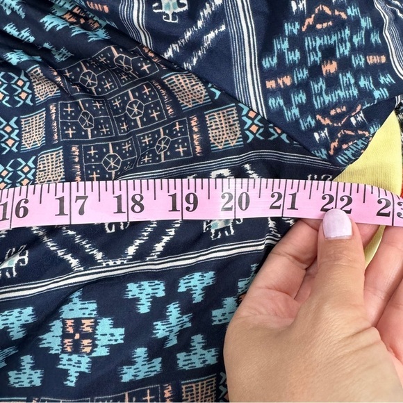 MISA Revolve Poppy Navy Aztec Off the Shoulder Dress - Picture 12 of 13